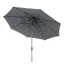 Kettler 3.0m Wind up and Auto Tilt Parasol with LED Lights Grey frame with TAUPE Canopy